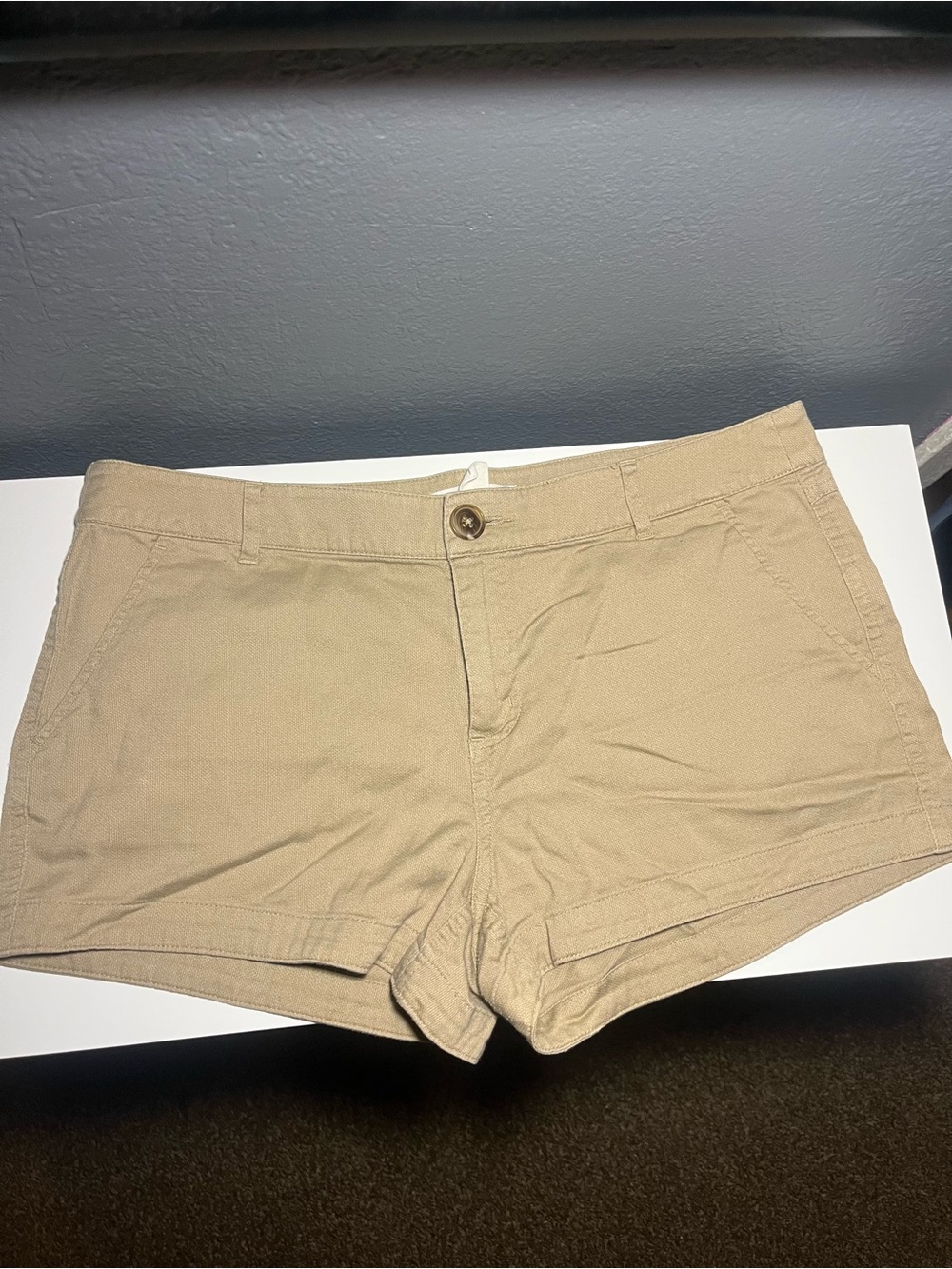 Forever 21 Tan Cotton Bermuda Shorts